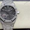 Super Clone Audemars Piguet Royal Oak Frosted-Gold 15454BC 37mm Gray Dial — dial close-up