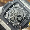 Super Clone Hublot Big Bang 42mm Rubber Strap Titanium — side profile