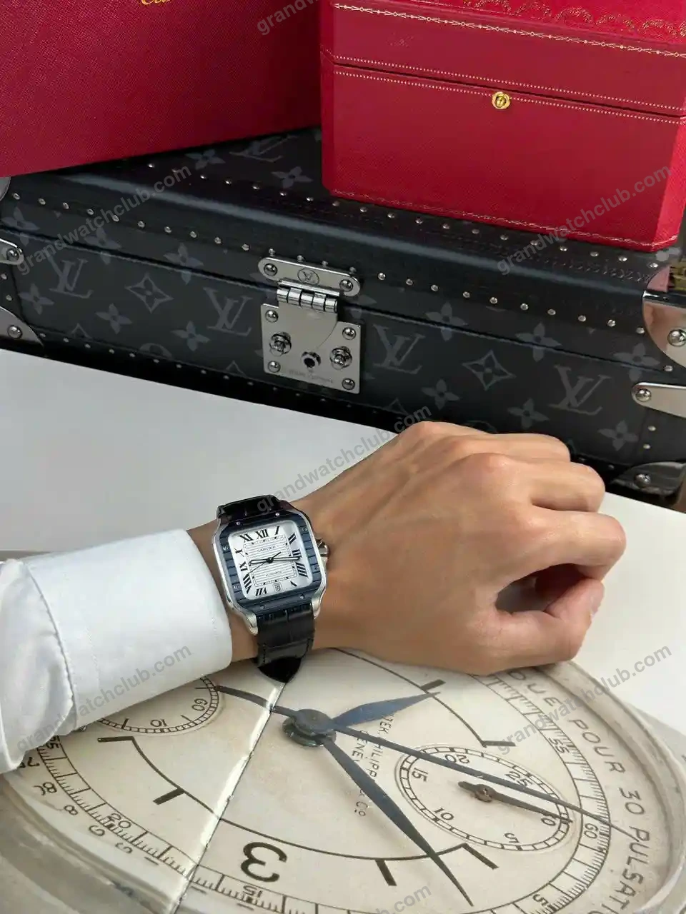 Super Clone Cartier Santos de Cartier Large WSSA0047 39.8mm – — view 9