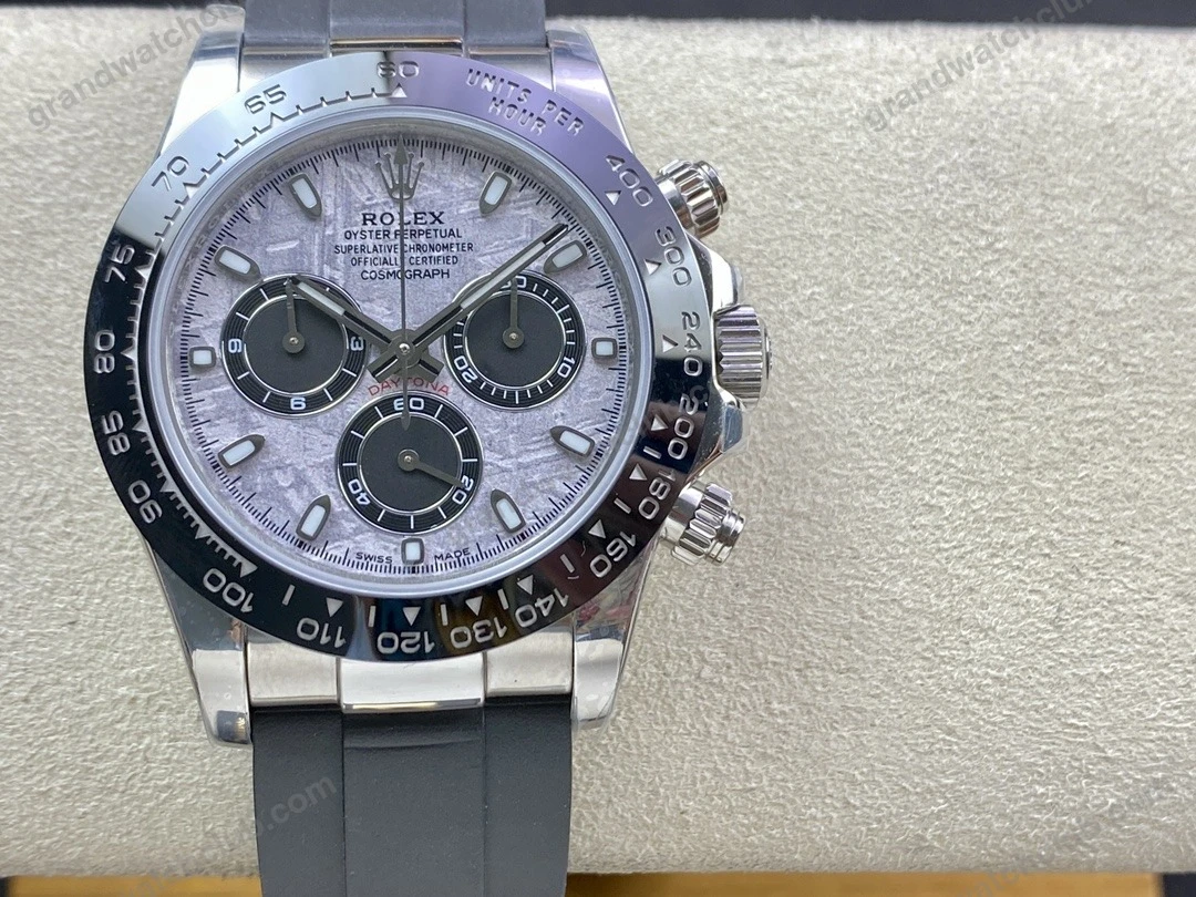 Super Clone Rolex Daytona 126519LN Meteorite Dial — dial close-up
