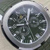 Super Clone Patek Philippe Aquanaut 5261A Moonphase Green 40mm — view 12