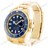 Super Clone Rolex Submariner Blue Dial 116618LB — dial close-up
