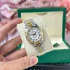 Super Clone Rolex Datejust White Roman Dial 126233-0029 36 mm — dial close-up