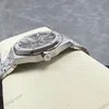 Super Clone Audemars Piguet Royal Oak Frosted-Gold 15454BC 37mm Gray Dial — on leather display