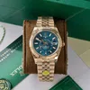Super Clone Rolex Sky-Dweller Blue Dial 336935 (Jubilee) — dial close-up
