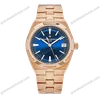 Super Clone Vacheron Constantin Overseas Rose Gold 4500V/110R-B705 41mm Blue Dial