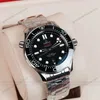 Super Clone Omega Seamaster Diver 300M Co‑Axial Master Chronometer 210.30.42.20.01.001 42mm Black Dial — case and bezel