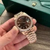 Super Clone Rolex Day-Date Chocolate Diamond Dial 228345rbr-0006 40 mm — case and bezel