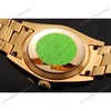 Super Clone Rolex Day-Date Gold Dial 1453956 37 mm — on leather display