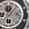 Super Clone Audemars Piguet Royal Oak Offshore Selfwinding Chronograph Black 26415CE 44mm Grey Dial – — clasp and links