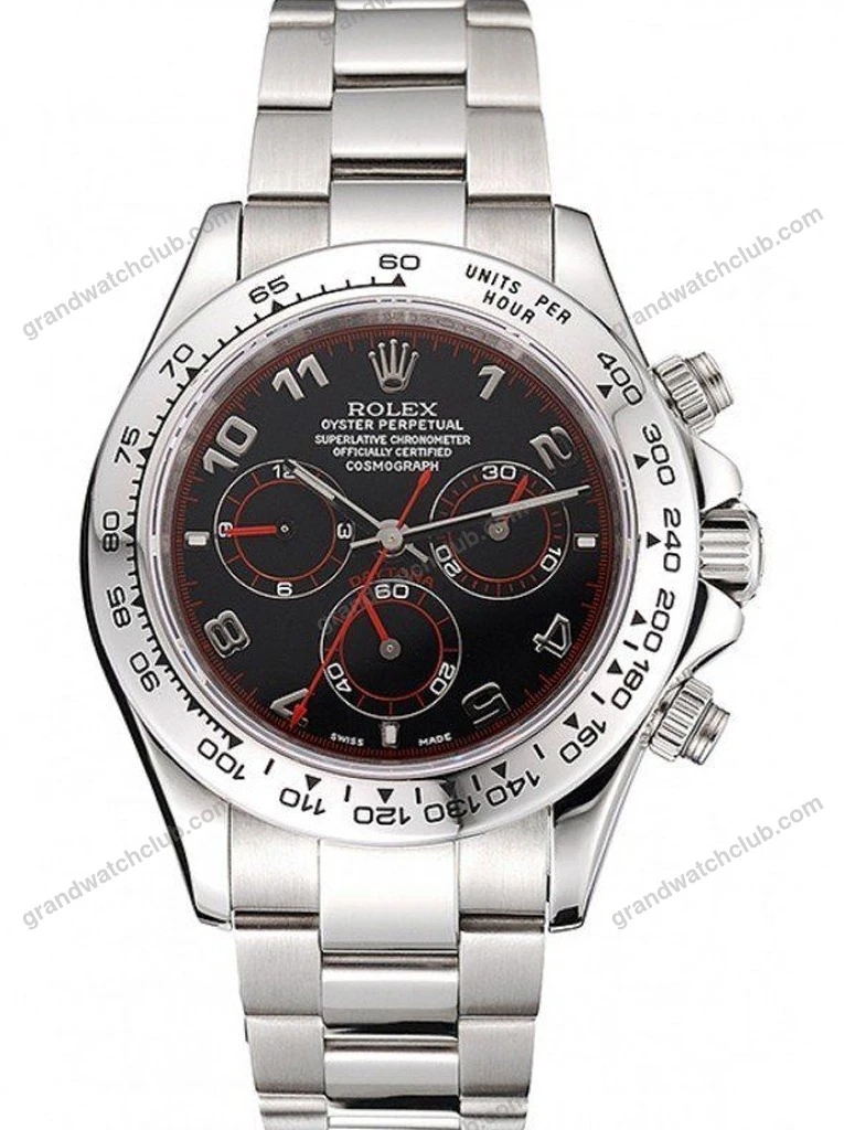 Super Clone Rolex Daytona Black Dial 80296
