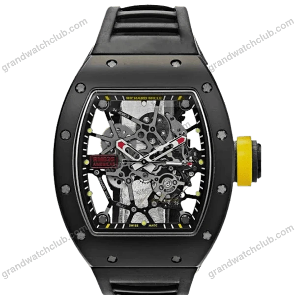 Super Clone Richard Mille RM 35 Richard Mille Americas Toro 42mm Black Ceramic –