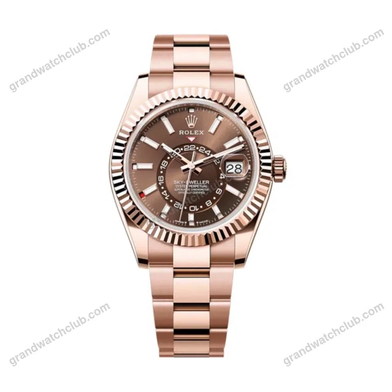 Super Clone Rolex Sky-Dweller Chocolate Dial 336935