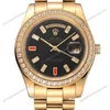 Super Clone Rolex Day-Date Black Dial 1454101 36 mm
