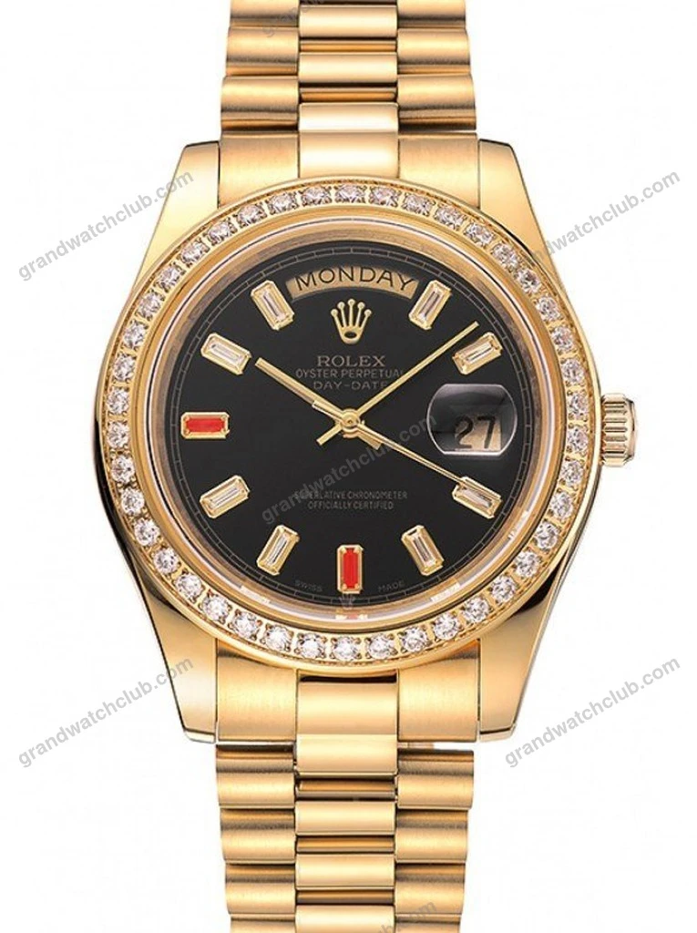 Super Clone Rolex Day-Date Black Dial 1454101 36 mm