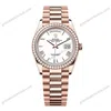 Super Clone Rolex Day-Date White Dial 128345rbr-0070 36 mm