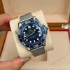 Super Clone Omega Seamaster Diver James Bond 60th Anniversary 210.30.42.20.03.002 42mm Blue Dial Steel — dial close-up