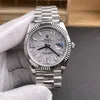 Super Clone Rolex Day-Date 40 Meteorite Diamond Dial 228239 President – Swiss SuperClone - photo 9