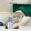Super Clone Rolex Datejust Champagne Diamond Dial 126333-0012 41 mm — bracelet detail