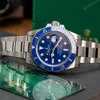 Super Clone Rolex Submariner Blue Dial 116619LB “Smurf” — case and bezel