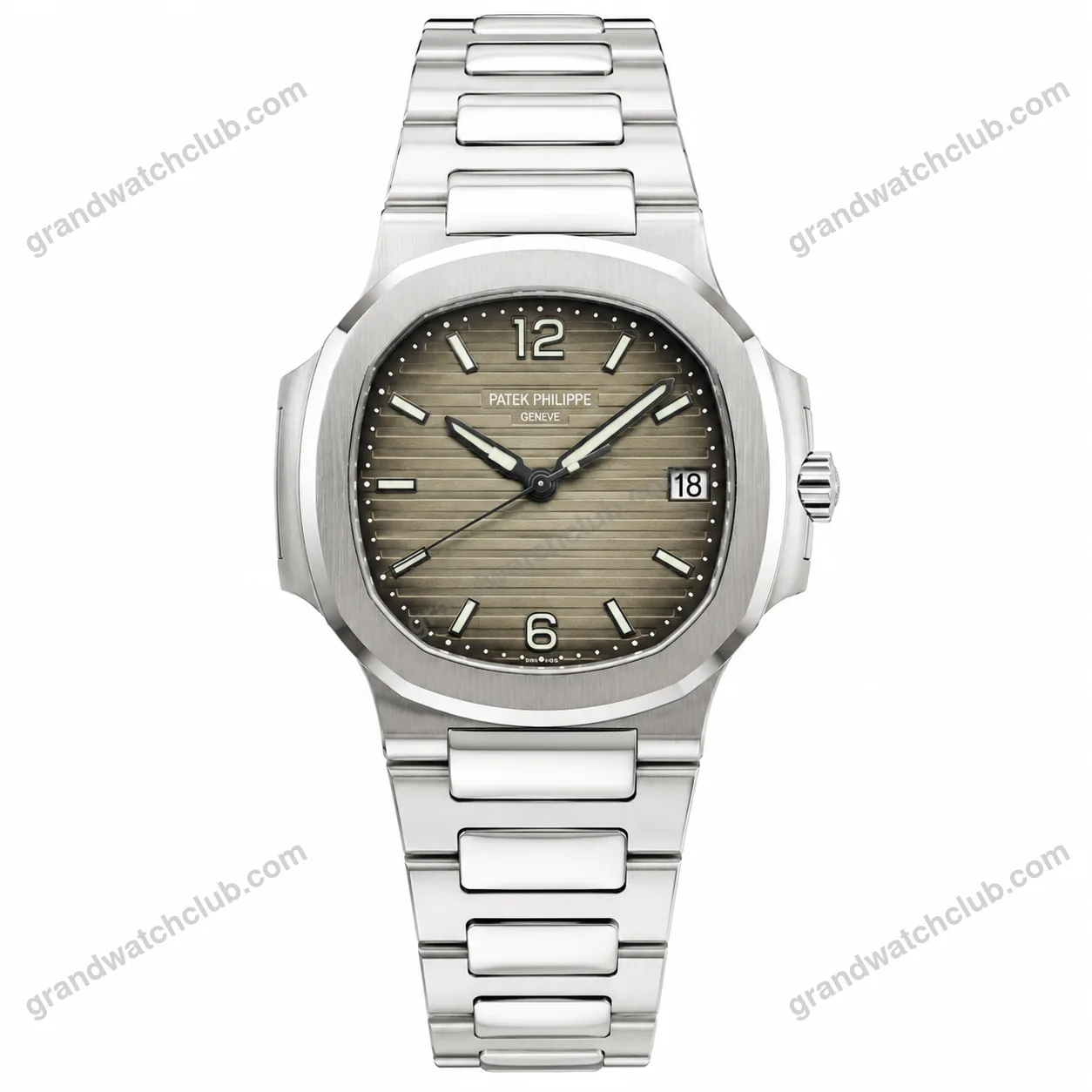 Super Clone Patek Philippe Nautilus 7118/1A-011 35.2mm Gray Dial Steel – Swiss SuperClone