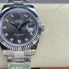 Super Clone Rolex Datejust Slate Diamond Dial 126334-0005 41 mm β dial close-up