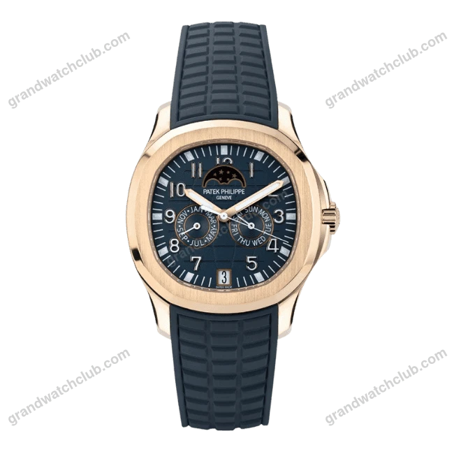 Super Clone Patek Philippe Aquanaut 5261R Moonphase Blue Rose 40mm