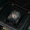 Super Clone Audemars Piguet Royal Oak 15407CE.OO 41mm Skeleton Dial Ceramic V3 Base — dial close-up