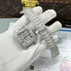 Super Clone Cartier Santos de Cartie Larger Full Diamond 39.8mm – Handcrafted Diamod — case and bezel