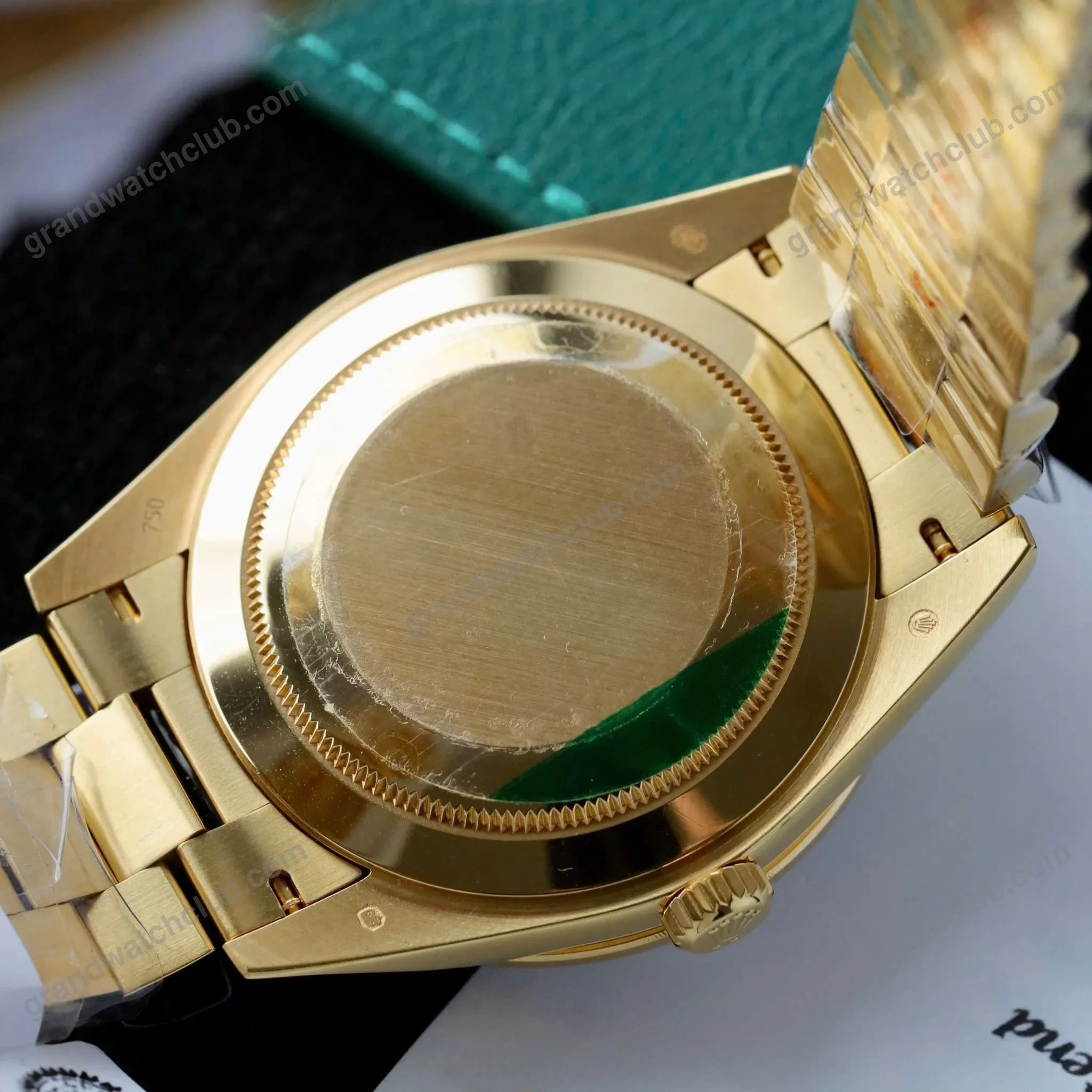 Super Clone Rolex Day-Date Bright black Dial 228348RBR 40 mm β case and bezel