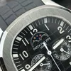 Super Clone Patek Philippe Aquanaut 5261A Moonphase Black 40mm — clasp and links