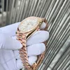 Super Clone Rolex Day-Date White Mother-of-Pearl Diamond Dial 128235-0078 36 mm — clasp and links