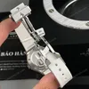 Super Clone Hublot Classic Fusion Diamonds Moissanite Pave 33mm White Dial – Handcrafted Diamod — clasp and links
