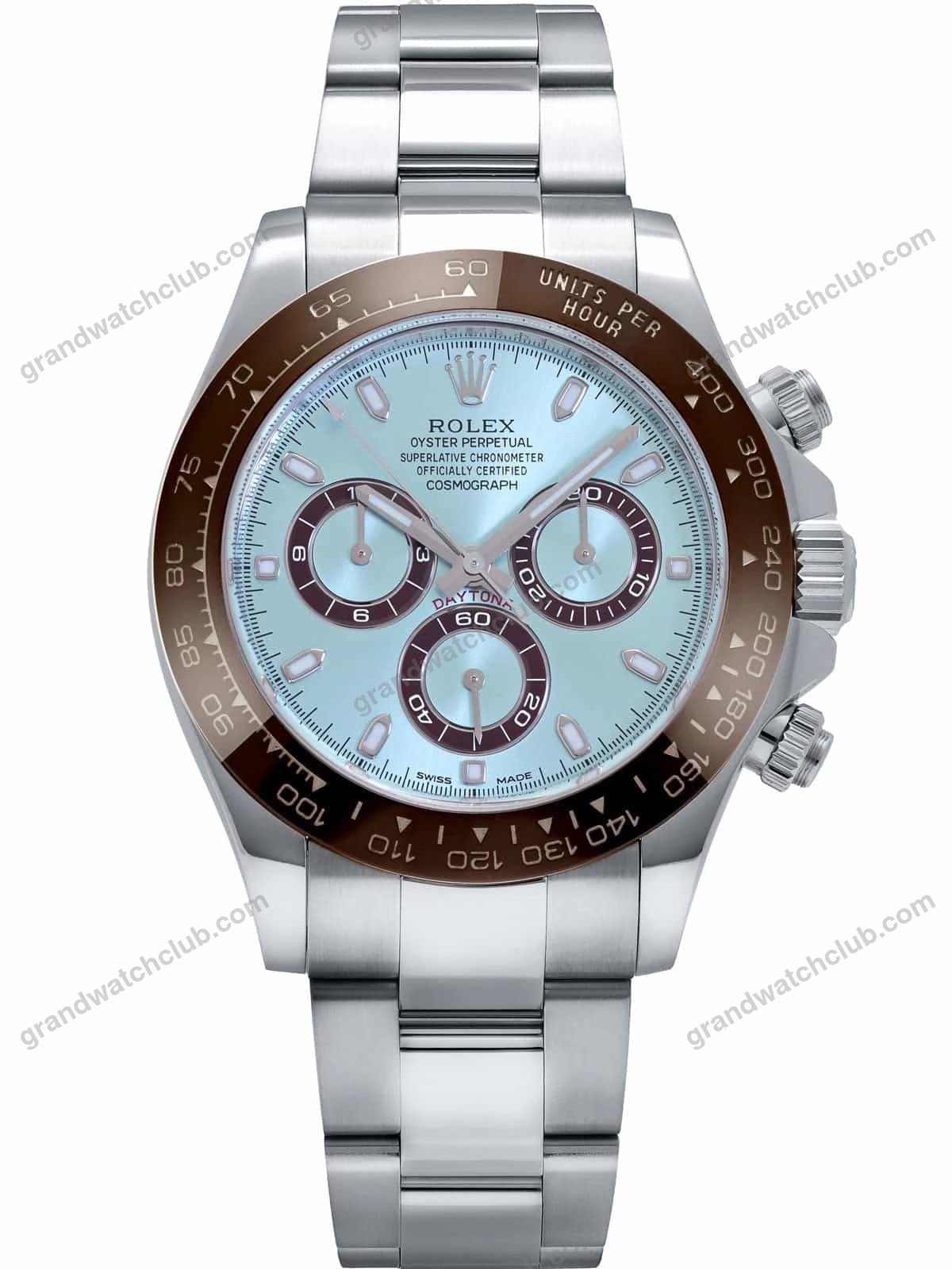 Super Clone Rolex Daytona Ice blue Dial 116506 “Platona”