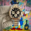 Super Clone Rolex Daytona Black Diamond Dial 126503 — case and bezel
