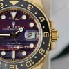 Super Clone Rolex GMT-Master II 126718GRNR Tiger Iron Dial — movement / caseback view