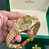 Super Clone Rolex Day-Date Champagne Diamond Dial 128238-0132 36 mm — side profile
