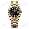 Super Clone Rolex Day-Date Bright Black Diamond Dial 228238-0004 40 mm