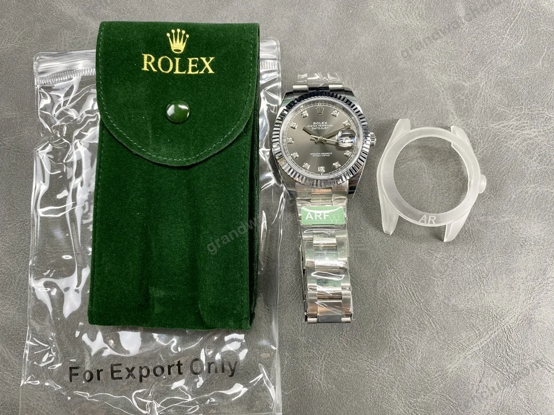 Super Clone Rolex Datejust Slate Diamond Dial 126334-0005 41 mm β view 10