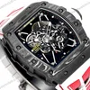 Super Clone Richard Mille RM 35-01 Rafael Nadal Carbon Fiber Velcro Strap — case and bezel