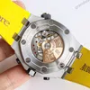 Super Clone Audemars Piguet Royal Oak Offshore Diver Chronograph in Yellow 26703ST 42mm — movement / caseback view