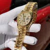 Super Clone Rolex Day-Date Diamond-Paved Dial 128238-0051 36 mm β bracelet detail