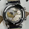 Super Clone Patek Philippe Steel — on leather display