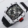 Super Clone Richard Mille RM 35-01 Richard Mille Rafa Cacbon NTPT Black Strap 42mm — case and bezel