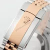 Super Clone Rolex Datejust Slate Diamond Dial 126281RBR-0011 36 mm — on leather display
