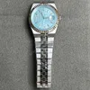 Super Clone Rolex Land-Dweller 40 mm Ice Blue Dial (2025) — dial close-up