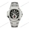Super Clone Patek Philippe Nautilus Chronograph 5980/1A-014 40.5mm Black-Blue Dial