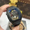 Super Clone Richard Mille RM 35 Richard Mille Americas Toro 42mm Black Ceramic – — case and bezel