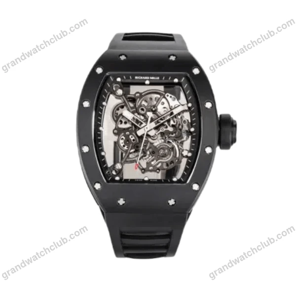Super Clone Richard Mille RM 55 Richard Mille Manual Winding Bubba Watson 42mm Black