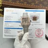 Super Clone Cartier Santos de Cartie Larger Full Diamond Demi Rose Gold 39.8mm – Handcrafted Diamod — dial close-up